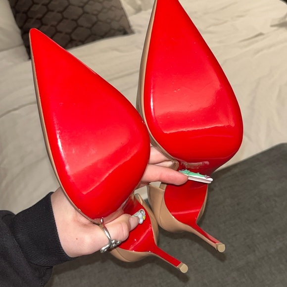 Christian Louboutin Shoes - Christian Louboutin Nude Iriza stilettos